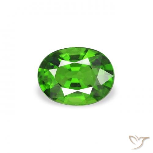 0.29ct Naturale Medium Dark-Green Tormalina cromo, Ovale, VVS