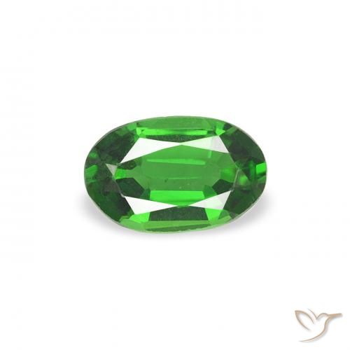 0.26ct Naturale Verde intenso Tormalina cromo, Ovale, VVS