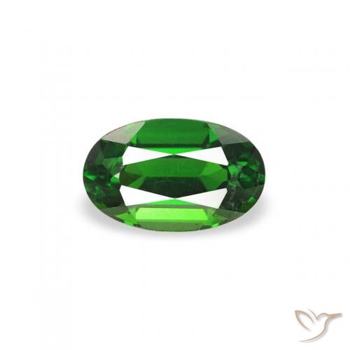 0.27ct Naturale Verde scuro Tormalina cromo, Ovale, VVS