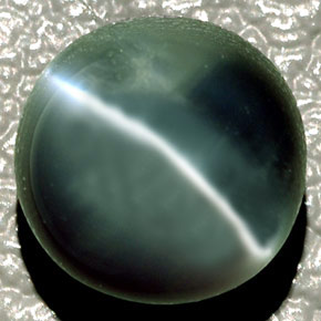 Chrysoberyl cat's eye naturale verde da 4,08 ct, taglio ovale, traslucido