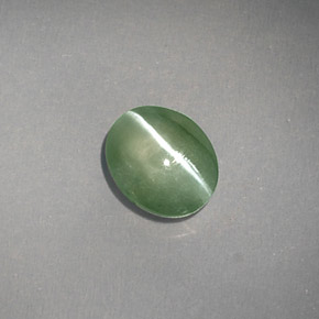 Chrysoberyl cat's eye naturale verde da 1,03 ct, trasparente, trasparente/traslucido