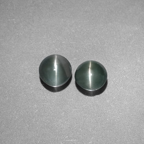 Gemme di Crisoberillo effetto occhio di gatto Verde naturale da  ct, Taglio rotondo, Traslucido