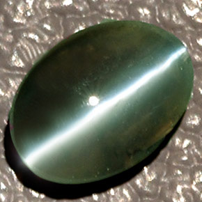 Crisoberillo effetto occhio di gatto Verde naturale da 0.83 ct, Trasparente, Trasparente/Traslucido