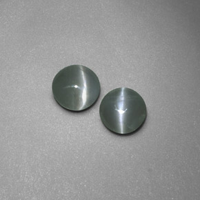 Chrysoberyl cat's eye naturale verde da  ct, trasparente, trasparente/traslucido