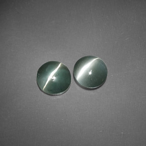 Chrysoberyl cat's eye naturale verde da  ct, trasparente, trasparente/traslucido