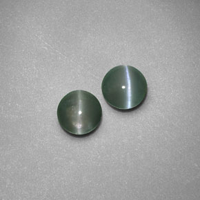 Chrysoberyl cat's eye naturale verde da  ct, trasparente, trasparente/traslucido