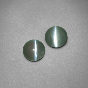 Chrysoberyl cat's eye naturale verde da  ct, trasparente, trasparente/traslucido
