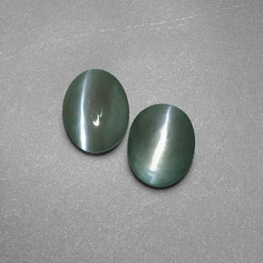 Chrysoberyl cat's eye naturale verde da  ct, trasparente, trasparente/traslucido
