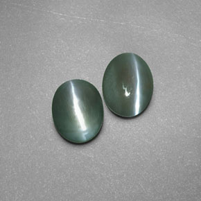 Chrysoberyl cat's eye naturale verde da  ct, trasparente, trasparente/traslucido