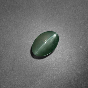 Crisoberillo effetto occhio di gatto Verde naturale da 0.85 ct, Taglio ovale, Traslucido