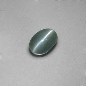 Chrysoberyl cat's eye naturale verde da 0,86 ct, trasparente, trasparente/traslucido