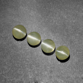 Chrysoberyl cat's eye naturale verde da  ct, trasparente, trasparente/traslucido