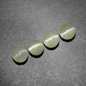 Chrysoberyl cat's eye naturale verde da  ct, trasparente, trasparente/traslucido