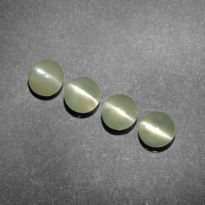 Chrysoberyl cat's eye naturale verde da  ct, trasparente, trasparente/traslucido