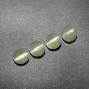 Chrysoberyl cat's eye naturale verde da  ct, trasparente, trasparente/traslucido