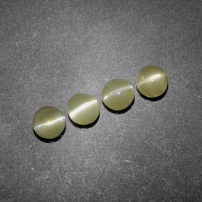 Chrysoberyl cat's eye naturale verde da  ct, trasparente, trasparente/traslucido