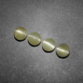 Chrysoberyl cat's eye naturale verde da  ct, trasparente, trasparente/traslucido