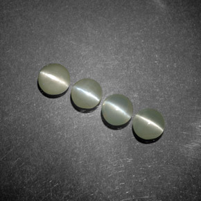 Chrysoberyl cat's eye naturale verde da  ct, trasparente, trasparente/traslucido