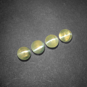 Chrysoberyl cat's eye naturale verde da  ct, trasparente, trasparente/traslucido