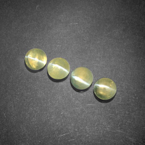 Chrysoberyl cat's eye naturale verde da  ct, trasparente, trasparente/traslucido
