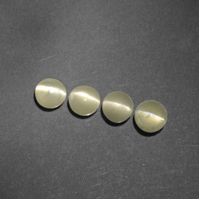 Chrysoberyl cat's eye naturale verde da  ct, trasparente, trasparente/traslucido