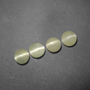 Chrysoberyl cat's eye naturale verde da  ct, trasparente, trasparente/traslucido