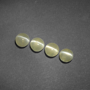 Chrysoberyl cat's eye naturale verde da  ct, trasparente, trasparente/traslucido