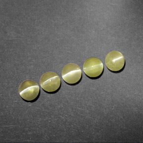 Chrysoberyl cat's eye naturale verde da  ct, trasparente, trasparente/traslucido