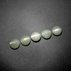 Chrysoberyl cat's eye naturale verde da  ct, trasparente, trasparente/traslucido