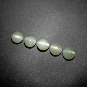 Chrysoberyl cat's eye naturale verde da  ct, trasparente, trasparente/traslucido