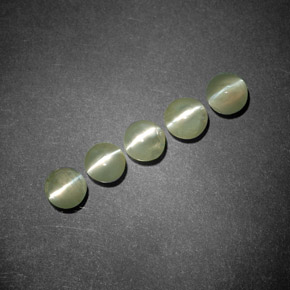 Gemme di Crisoberillo effetto occhio di gatto Verde dorato naturale da  ct, Trasparente, Trasparente/Traslucido