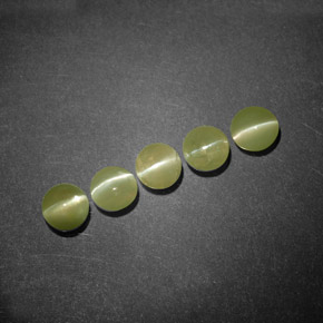 Chrysoberyl cat's eye naturale verde da  ct, trasparente, trasparente/traslucido