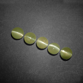 Chrysoberyl cat's eye naturale verde da  ct, trasparente, trasparente/traslucido