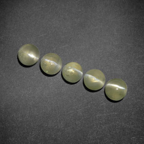 Chrysoberyl cat's eye naturale verde da 2,24 ct, trasparente, trasparente/traslucido