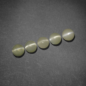 Chrysoberyl cat's eye naturale verde da  ct, trasparente, trasparente/traslucido