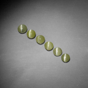 Chrysoberyl cat's eye naturale giallo da  ct, trasparente, trasparente/traslucido