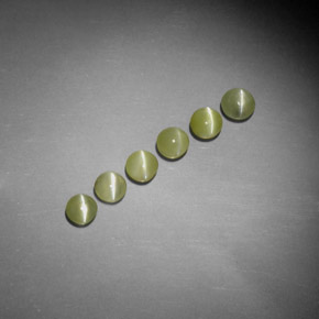 Chrysoberyl cat's eye naturale giallo da  ct, trasparente, trasparente/traslucido