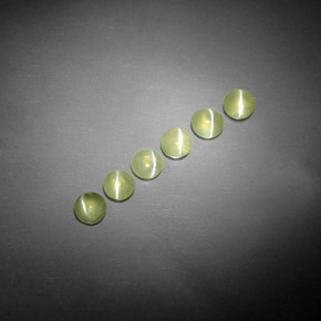 Gemme di Crisoberillo effetto occhio di gatto Verde giallastro naturale da  ct, Trasparente, Trasparente/Traslucido