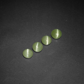 Chrysoberyl cat's eye naturale verde da  ct, trasparente, trasparente/traslucido