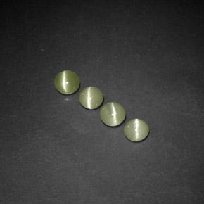 Chrysoberyl cat's eye naturale verde da  ct, trasparente, trasparente/traslucido