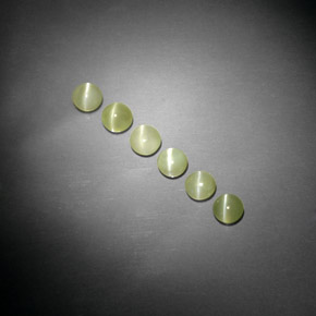 Chrysoberyl cat's eye naturale verde da  ct, trasparente, trasparente/traslucido