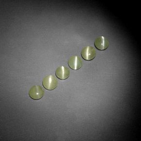 Chrysoberyl cat's eye naturale verde da  ct, trasparente, trasparente/traslucido
