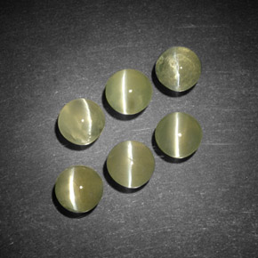 Chrysoberyl cat's eye naturale oro da  ct, trasparente, trasparente/traslucido