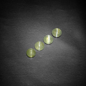 Chrysoberyl cat's eye naturale verde da  ct, trasparente, trasparente/traslucido