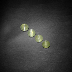 Chrysoberyl cat's eye naturale verde da  ct, trasparente, trasparente/traslucido