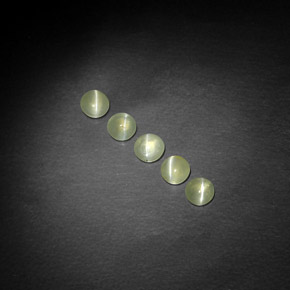 Chrysoberyl cat's eye naturale verde da  ct, trasparente, trasparente/traslucido