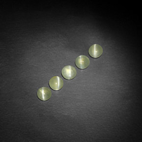 Chrysoberyl cat's eye naturale verde da  ct, trasparente, trasparente/traslucido
