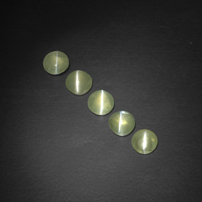 Chrysoberyl cat's eye naturale verde da  ct, trasparente, trasparente/traslucido