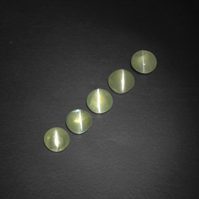 Chrysoberyl cat's eye naturale verde da  ct, trasparente, trasparente/traslucido