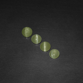 Chrysoberyl cat's eye naturale verde da  ct, trasparente, trasparente/traslucido
